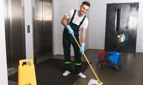Janitor cleaning service - janitor,