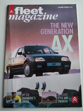 CITROEN FLEET AX GTi XM Estate BX TZD ZX Magazine Autumn Winter 1991
