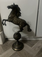 Engraved Brass Horse Ornament