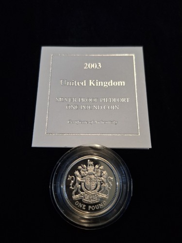 2003 silver proof piedfort - silver, £1