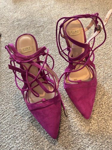 Zara magenta pink lace - pink,