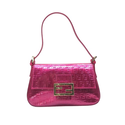 Fendi pink metallic patent - fendi,
