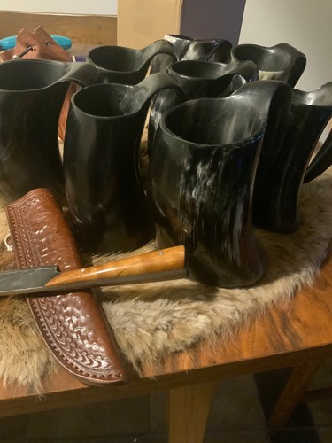 Viking drinking horn mug 1 - viking,