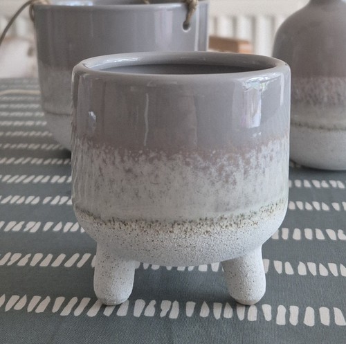 Sass and belle grey - grey, glazed
