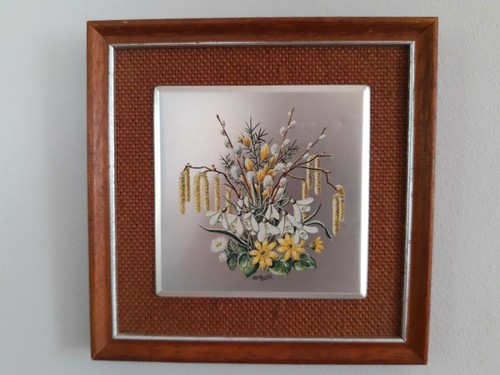 Wall hanging framed floral - hanging,