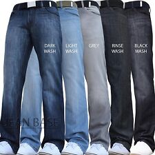 BNWT NEW MENS STRAIGHT LEG REGULAR FIT DARK BLUE DENIM JEANS ALL WAIST & SIZES