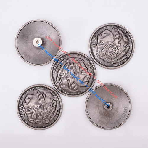 10pcs vintage silver - silver, nickel