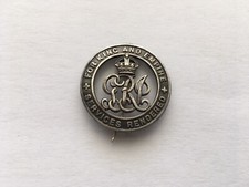 WW1 VINTAGE SERVICES RENDERED SILVER WOUND PIN BADGE NoB229693