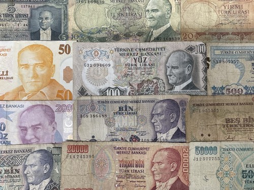 Turkish lira banknotes - lira,