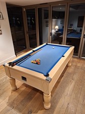 7 x 4 slate bed pool table. Used. In good condition