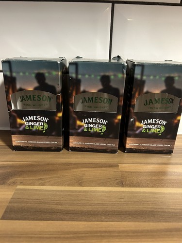 Jameson irish whisky glass - 3x,