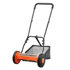 VEVOR 16" Push Reel Lawn Mower Adjustable Height Grass Catcher 2 Wheels