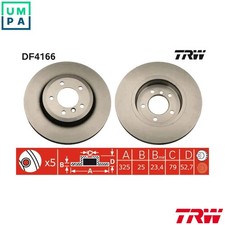 2x BRAKE DISC DF4166 FOR BMW