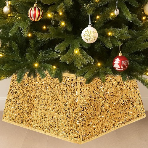 Sequin christmas tree skirt - christmas,