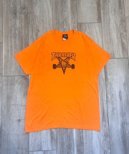 Thrasher mens orange shirt - orange, t-shirt