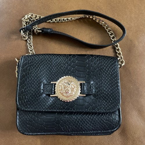 Topshop black faux - topshop,
