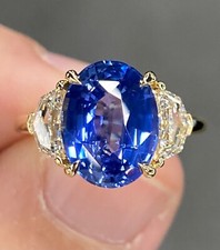 Stunning GRS 6 Ctw Cornflower