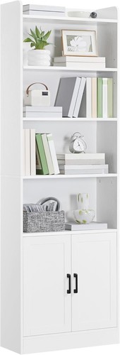 Tier bookcase with - with, 2-door
