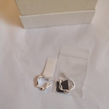 Daisy London Huggie Hoop Sterling Silver earrings brand new in box