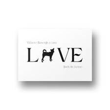 Basenji Dog Love Print - Dog