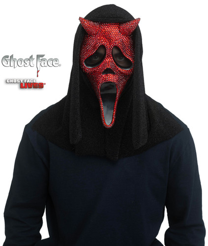 Devil bling scream mask - bling,