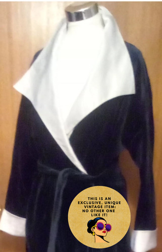 Luxury navy blue velvet white - navy,