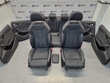 Audi A4 B9 2016-25 Avant S Line Half Leather Heated Interior Seats & Door Cards 