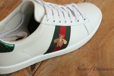 Gucci Ace Bee White Leather
