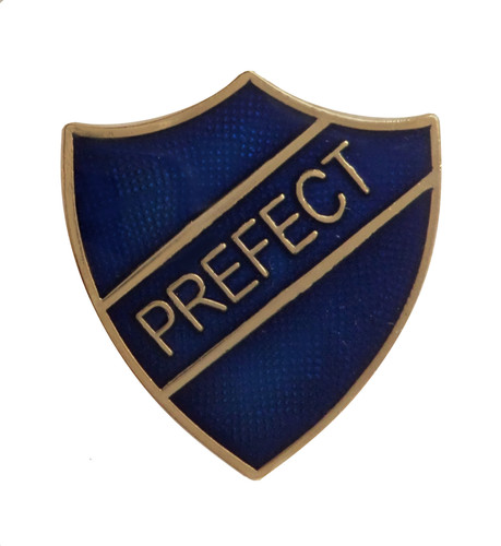 Prefect royal blue pin badge - blue,