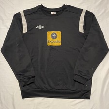 Umbro Referee Sweatshirt Mens Large Black Jumper Pullover Football