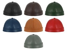 Men's Genuine Leather Skullcap