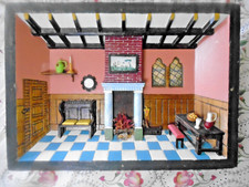 Vintage Painted Wooden 3D