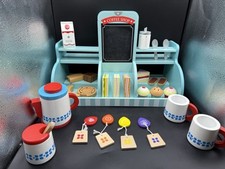 GLTC Melissa & Doug Wooden Coffee Shop Counter Role Play Food & Tea Set / T-Bags