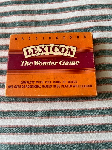 Lexicon the wonder game card - game,