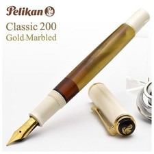 PELIKAN Fountain Pen Classic M200 Gold Marble Nib M