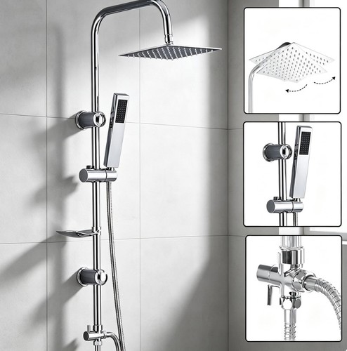 Large shower kit twin head - kit,