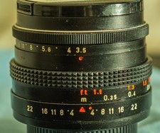 Pentacon 30mm f/3.5 Lens M42  Near MINT just being clean with both end caps.