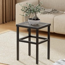Heavy Duty Metal Plant Stand Indoor Outdoor Black Rust Proof Flower Pot Table