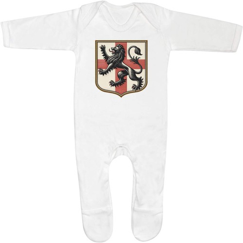 Shield with lion baby romper - lion',