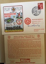 MANCHESTER UNITED V MANCHESTER CITY 1978 FIRST DAY COVER SIGNED BY MATT BUSBY