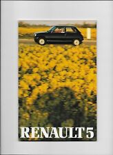 1980 Renault 5 car brochure: Renault 5 TL, 5 GTL, 5 Automatic, 5 TS & 5 Gordini