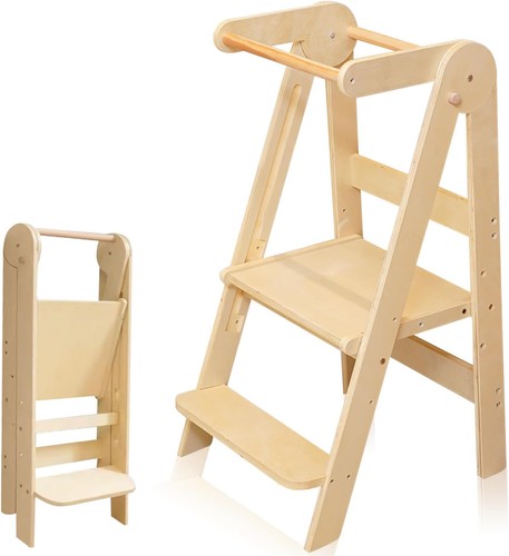 Wooden learning tower - tower, 3-level