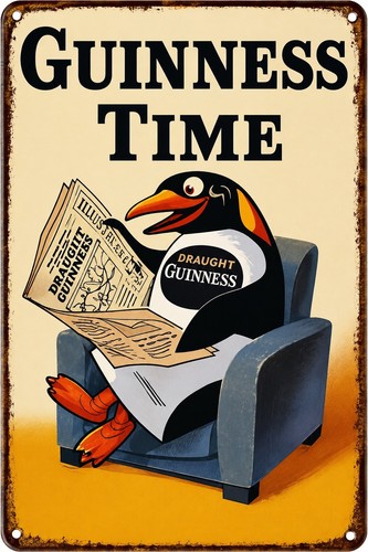 Guinness metal sign - metal,