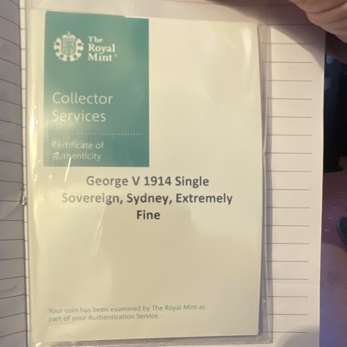 George 1914 sovereign sydney - v,