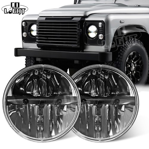 Pair led black headlights for - pair,
