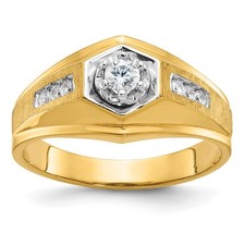 14k Yellow Gold Mens Polished