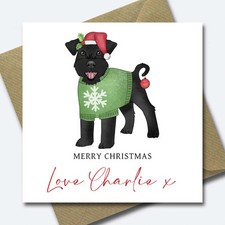 Dog Christmas Card -