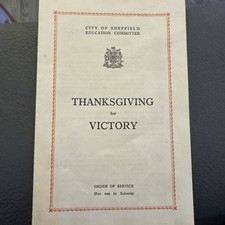 1945 WWII "Thanksgiving for