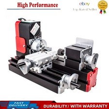 DIY Mini Wood Metal Motorized Lathe Machine Woodworking Turning Tool Kit