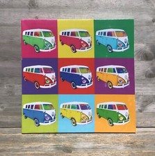 Volkswagen Camper Van Pop Art Canvas Wall Art Picture Print VW Art Work
